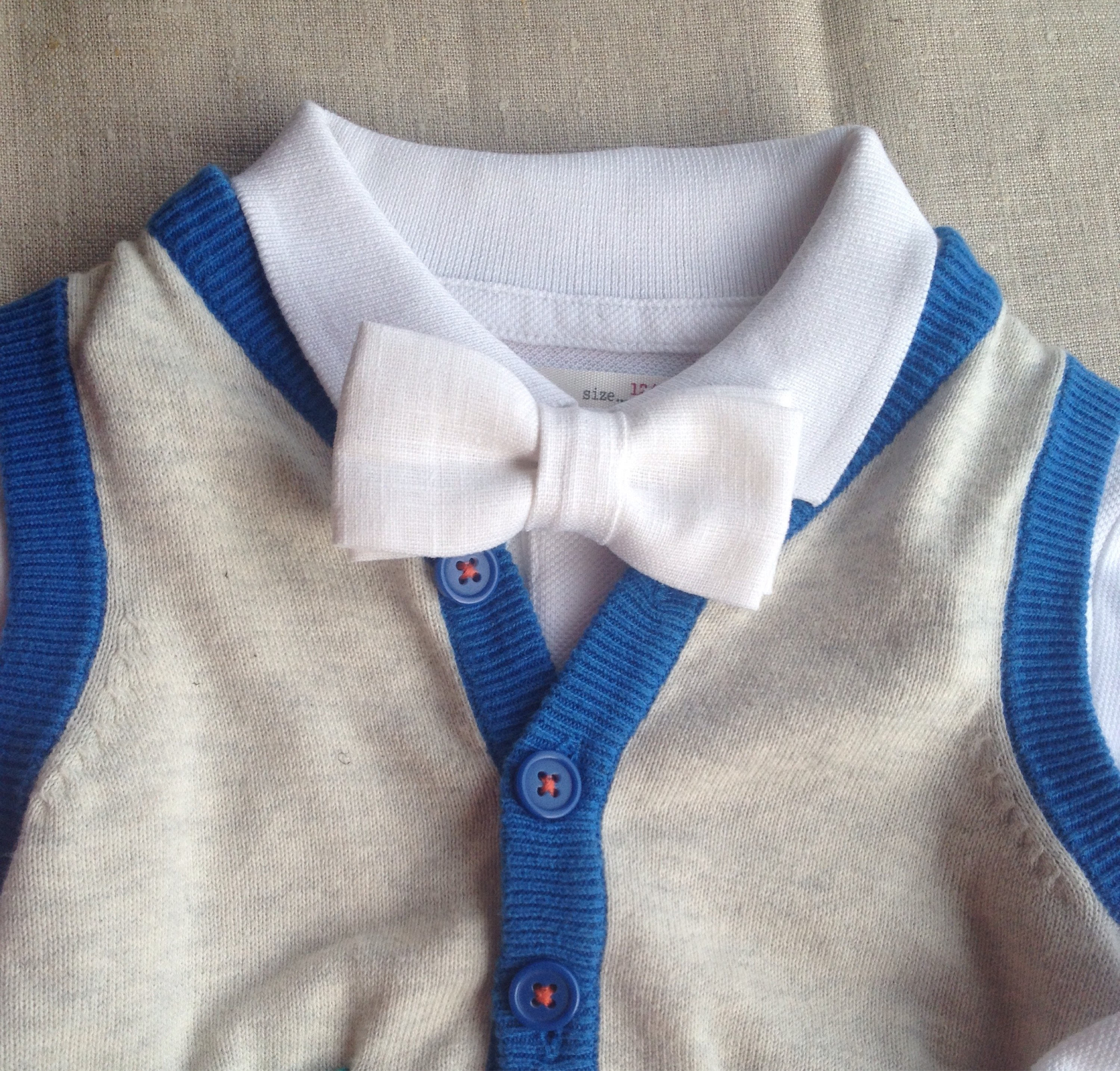 White baptism boy bow tie white bow tiefirst birthdaytwin