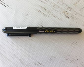 Pilot Varsity Disposable Fountain Pen, black, letter/journal writing, scrapbooking, paper crafting, card making, traditional fountain pen