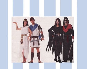 ON SALE Cleopatra and Mark Anthony Costume Pattern McCalls 4585 1980s Couples Costumes Allura & SkulLtar LARP Halloween Theatre Bust/Chest 3