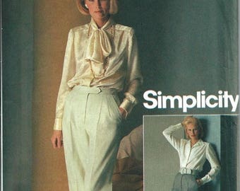 ON SALE VTG 80's Connoisseur Ladies Lined Trousers Pattern, Simplicity 6586, Sizes 8, Uncut