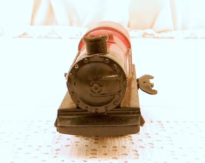 Vintage Working Hornby Clockwork Wind Up Tin Train H 0 Gauge 35 mm The Loco M with Original Box Made in France by Meccano Circa 1930s