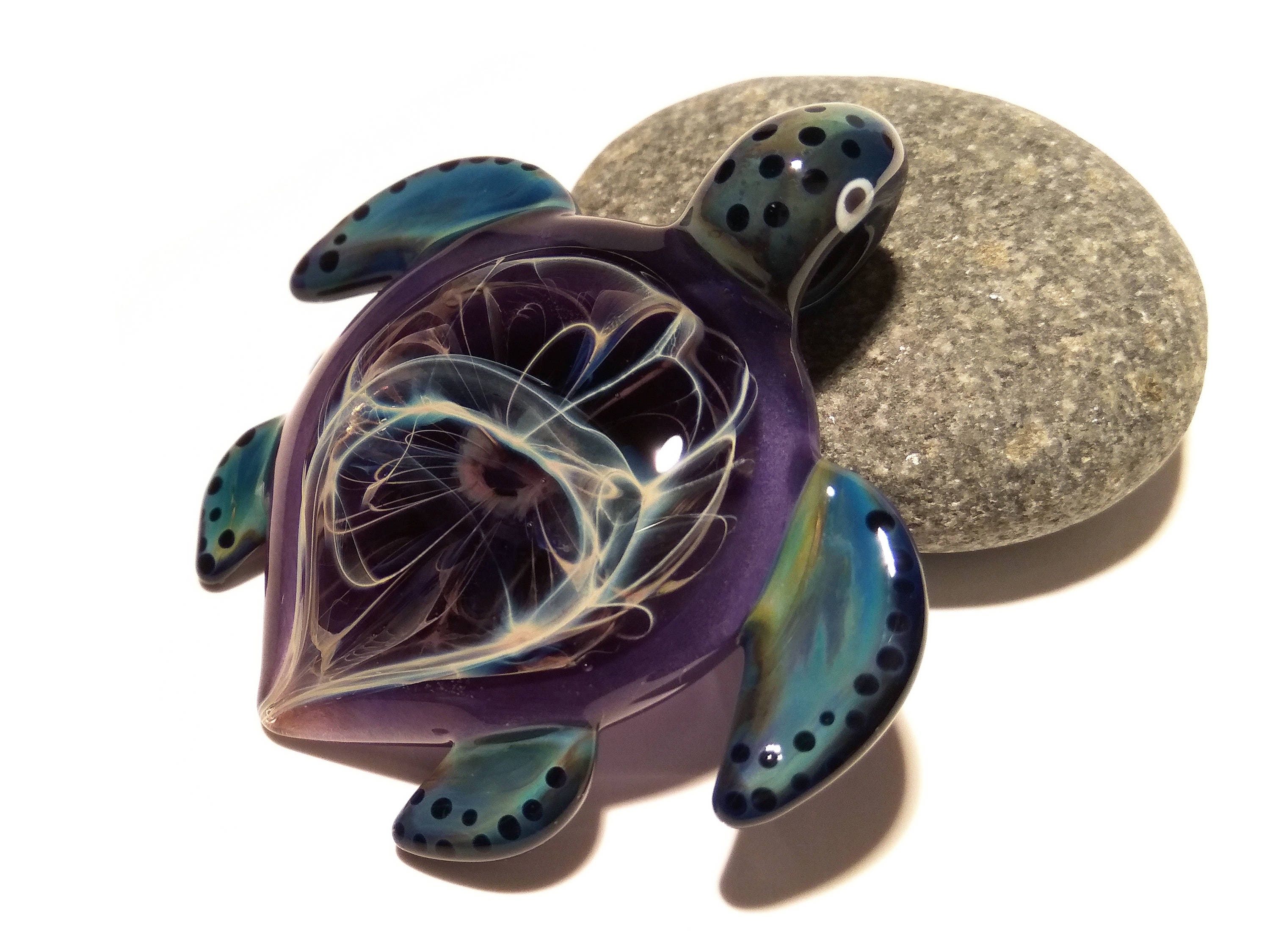 glass blown turtle