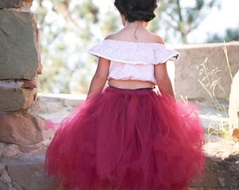 LARA TUTU SKIRT - Burgundy main image 0