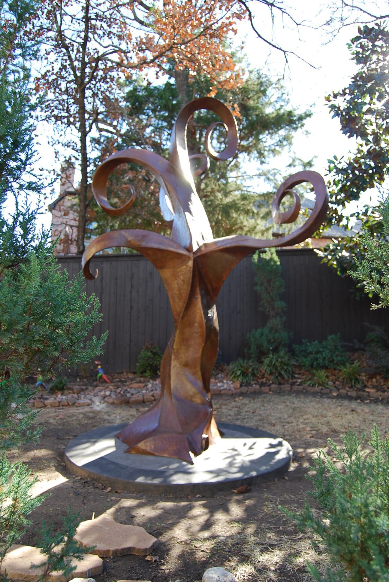 Custom Made Outdoor Tree of Life Metal Sculpture Made to Order By Jacob