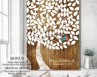 Wedding Guest Book Alternative, Wedding Signs Guest Book Sign, Wedding Guestbook Tree Wedding Tree, Wedding Gift, Wedding Canvas Keepsake