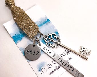 New Home Ornament - New Home Key Ornament - Our First Home Ornament, Realtor Closing Gift, Housewarming gift, Our first Christmas ornament
