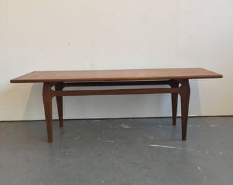 Vintage Danish Modern Teak Coffee Table - Free NYC Delivery!