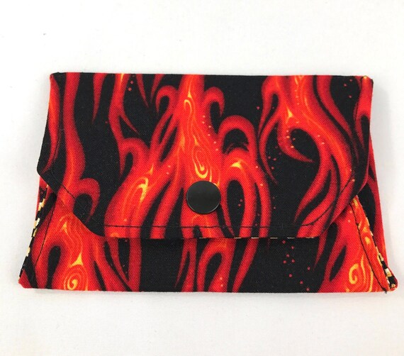 Flame snap wallet // notions pouch // slim pouch // slim
