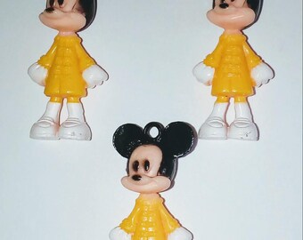 X 1 Minnie kawaii yellow coat 37mm