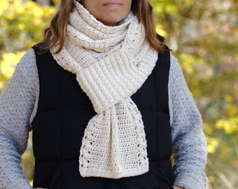 Crochet Scarf Pattern / Crochet Headband Pattern / Pattern Set by Hidden Meadow Crochet - Gathered Buds Scarf and Ear Warmer P208
