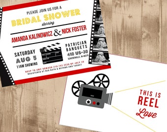 Outdoor movie invite | Etsy