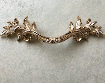 3“ Drawer Pull Handles Knobs Rose Gold White Dresser Pull Shabby Chic Cabinet Pulls French Provincial Drawer Pull 76 mm ARoseRambling