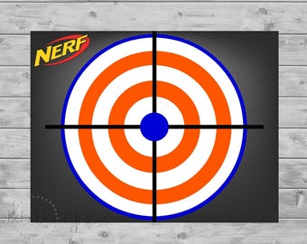 nerf gun target etsy