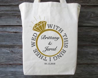 wedding tote wedding ring tote with this ring i thee wed personalized wedding - With This Ring I Thee Wed wedding tote wedding ring tote with this ring i thee wed personalized wedding - With This Ring I Thee Wed