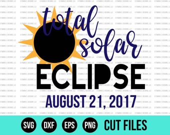 Solar Eclipse SVG, Great American Eclipse SVG, Total Solar Eclipse SVG, Solar Eclipse 2017 svg, Moon svg, Sun and Moon svg, Eclipse svg