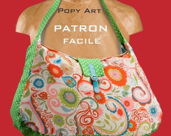 Angle Tote Bag pattern PDF download by Leslie Quilting