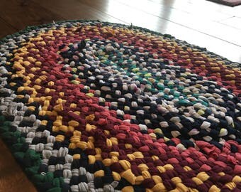 Upcycled Braided Rag Rug