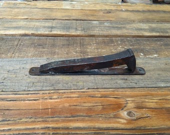 Barn Door Handle - Barn Door Pull - Barn Door Hardware - Rustic Railroad Spike Door Handle