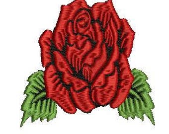 Rose Machine Embroidery Applique Design