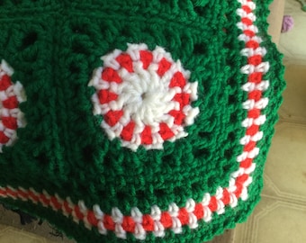 Christmas lap afghan