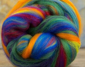Merino Wool Combed Top/Roving by the Pound - Impressionist