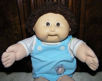 Vintage Cabbage Patch Kid Doll# 5 HM/Brown Shag/Brown Eyes