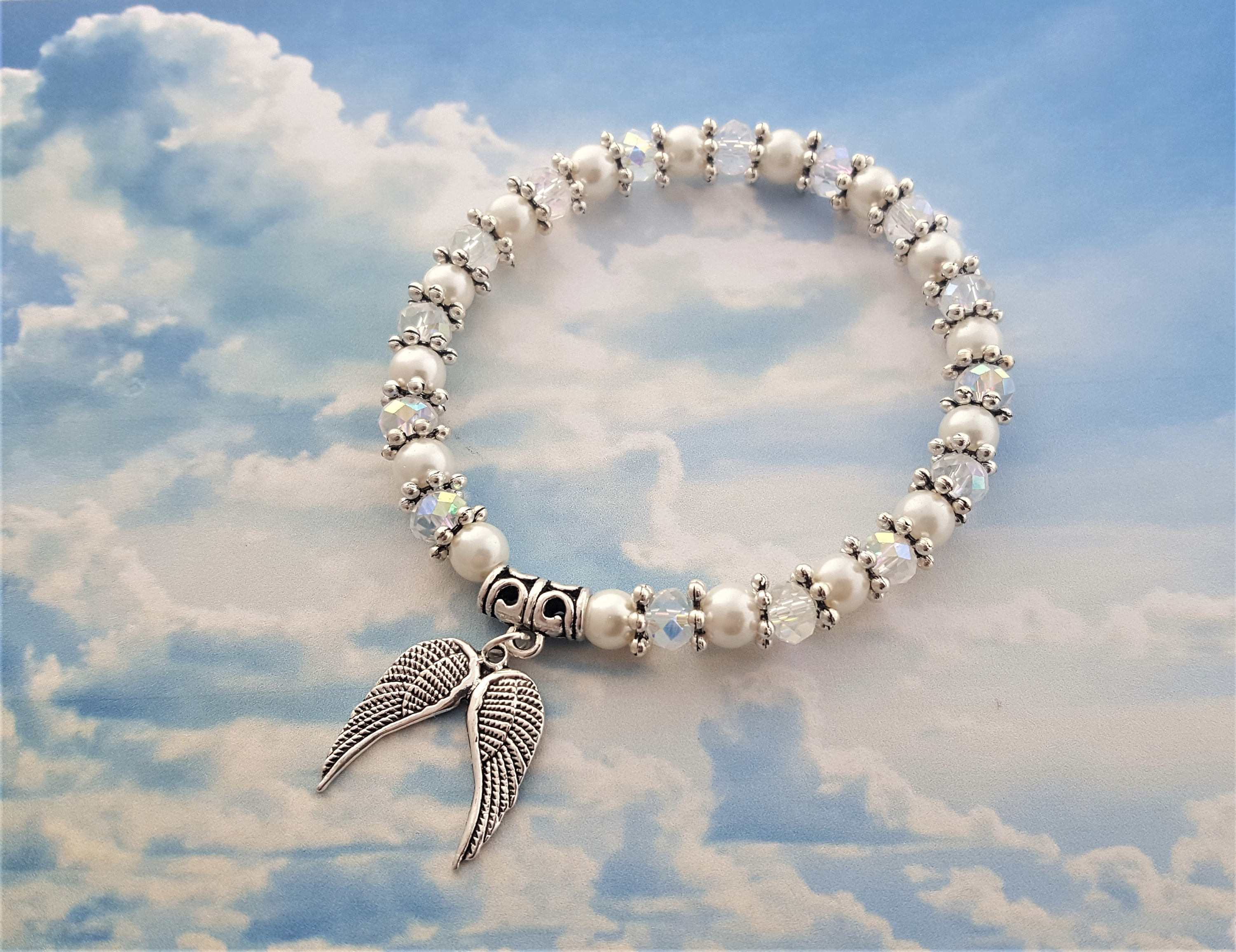 Angel Bracelet Guardian Angel Jewelry Angel Wings Bracelet