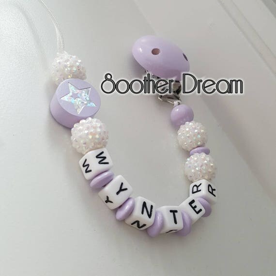 Personalized Pacifier clip Pacifier holder Soother clip