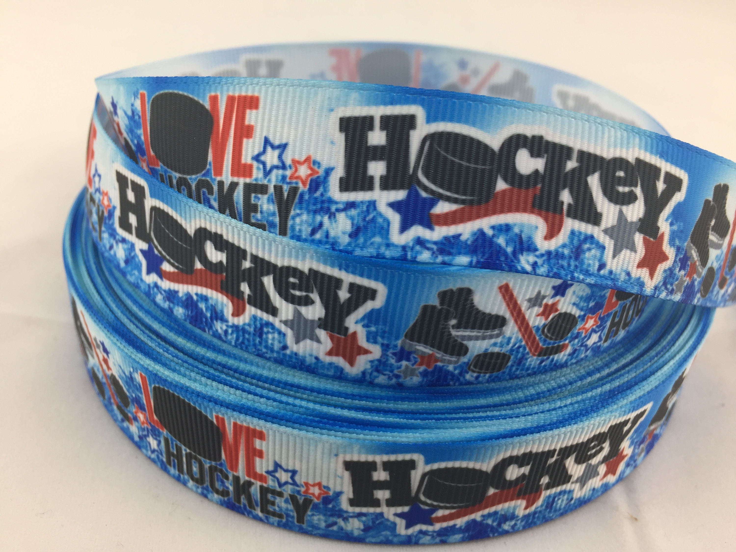 Hockey Grosgrain Ribbons hockey ribbons sport ribbons.