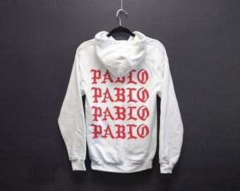 Yeezus Paris Pablo Pablo Pablo Pablo WHITE Hoodie - Paris Pop Up Shop - I Feel Like Pablo - Yeezy