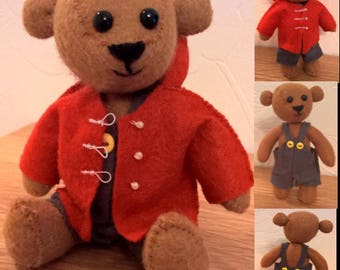 Felt teddy bear - 'Jamie'