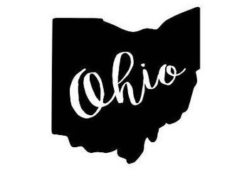 Ohio Decal - State Yeti Decal - Ohio Car Decal - Home Decal - Ohio Sticker - Ohio State Decal