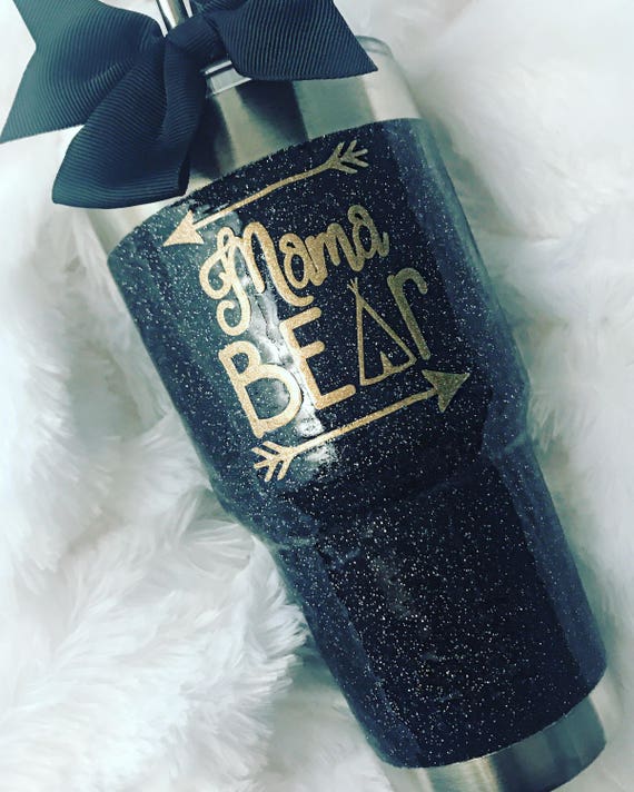 Black Glitter Tumbler 20 Oz 30 Oz