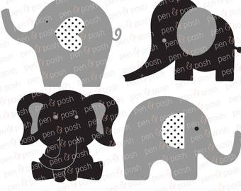 Svg - Elephant SVG - Elephant Nursery Design - Elephant Graphic - Elephant Clipart - Nursery Printable Decor - Elephant Decor - Dxf