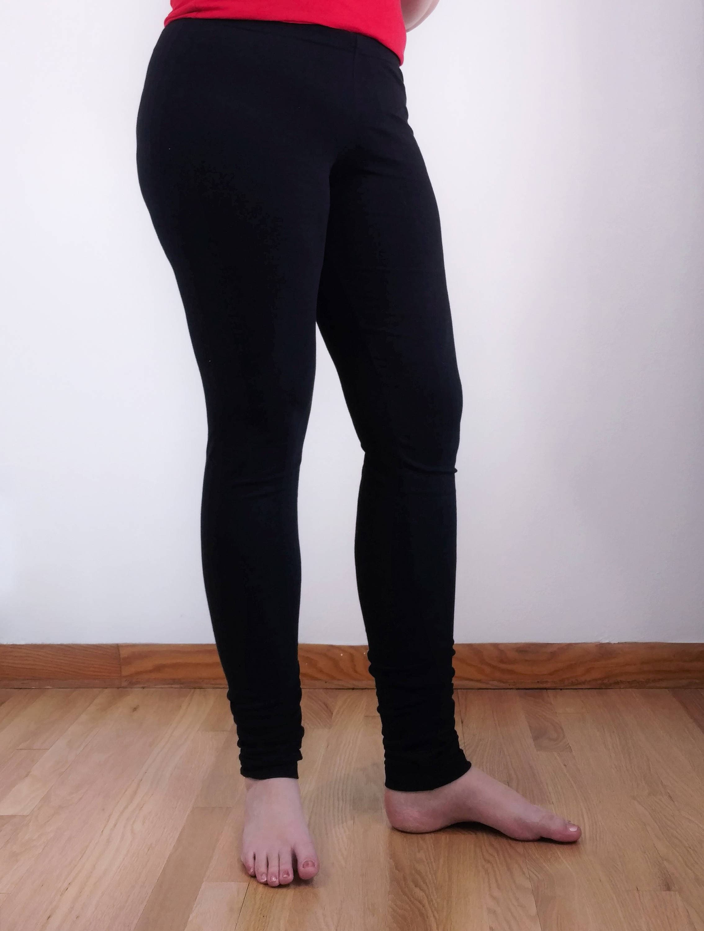Women's extra tall leggings black extra long 37