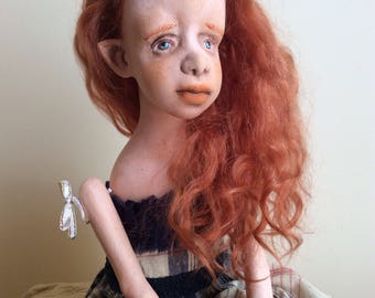 Art doll, Ooak art doll, Art clay doll, Handmade doll