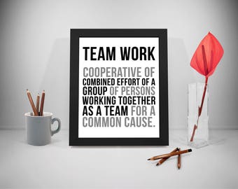 Teamwork quote | Etsy