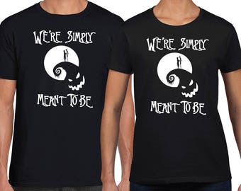 jack and sally couples shirts