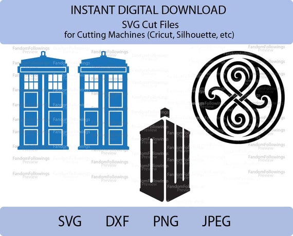 Download Doctor Who SVG Tardis svg Seal of Rassilon SVG Cut File