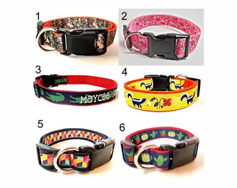 Personalized dog collar - Custom dog collar - dog collar with name and number - Adjustable dog collar - preppy - tribal - arrow