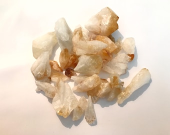 5 Citrine Points - Chakra, Reiki, Crystal Healing - Citrine