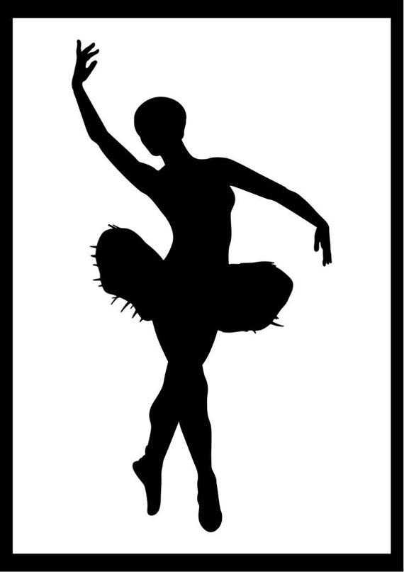 Dancer Stencil No.4 Ballet Ballerina Dance Art Crafts Decor