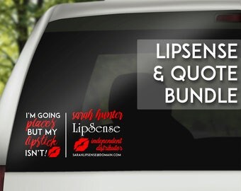 LIPSENSE BUNDLE | Lipstick Quote, Lipsense Independent Distributor, Lipsense Decal, Lipstick Quote, Quote Decal, Beauty Quote, Yeti Decal