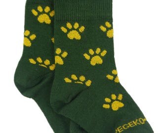 Kids Bamboo MidCalf Socks - Paw