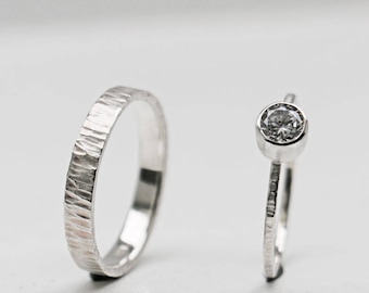SET silver & cubic zirconia