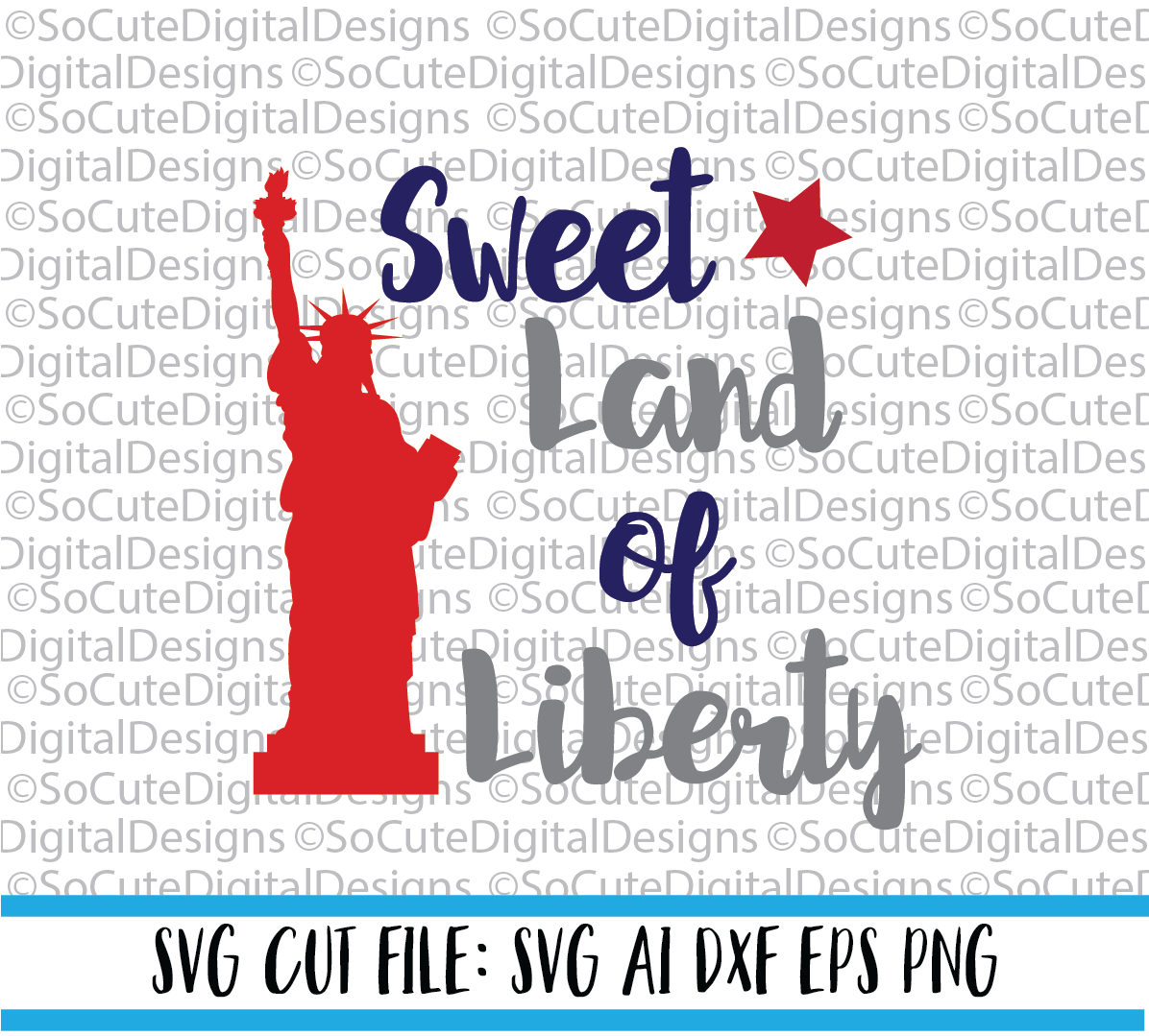 Sweet land of Liberty SVG America svg usa svg american svg