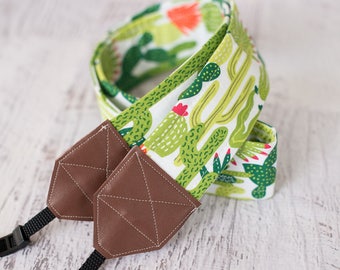 Cacti camera strap, DSLR camera strap, cactus, womens camera strap, photographer gift, camera accessories