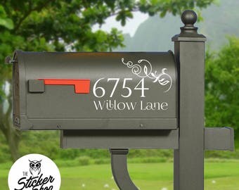 Mailbox Decal - Street Name & Number