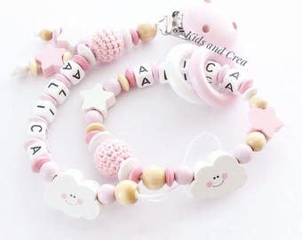 Attach Tētine and rattle combined personnalisēs cloud