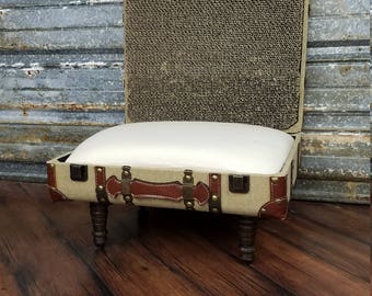 UpCycled Vintage Suitcase Cat Bed